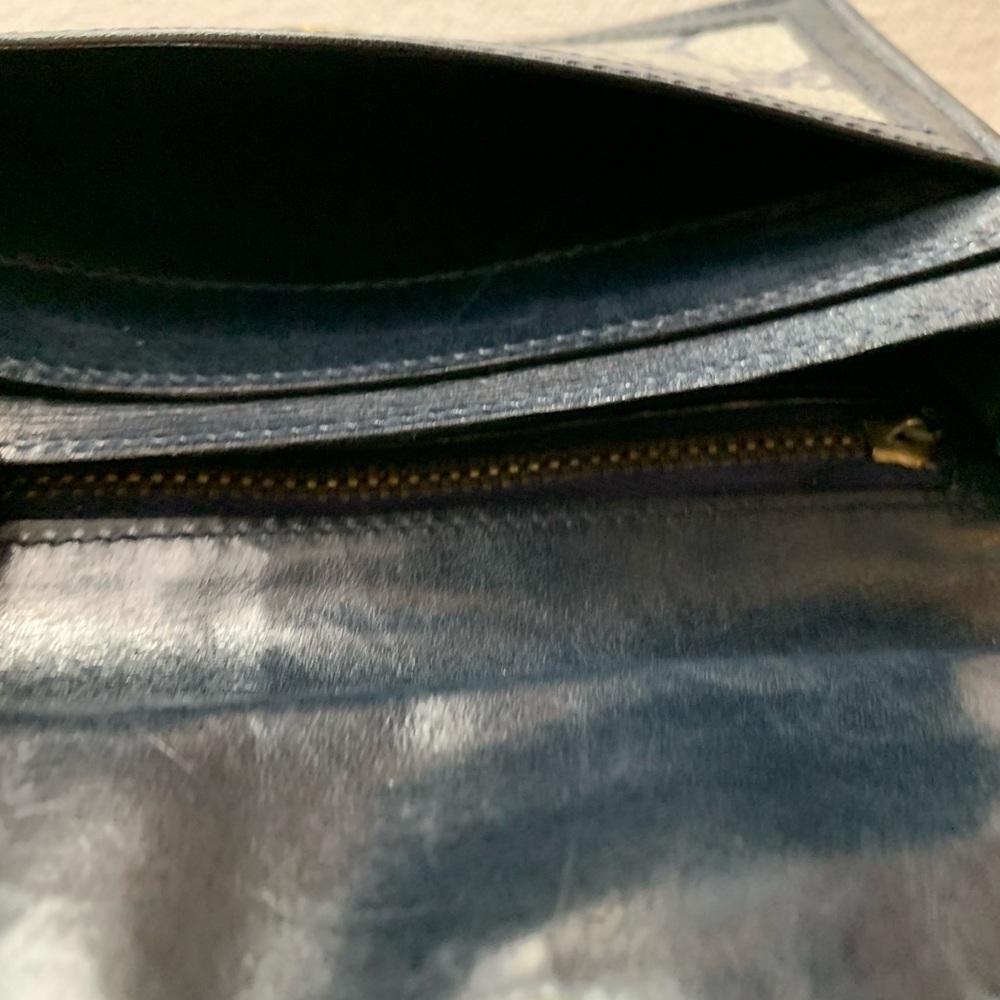 Vintage Gucci GG monogram Navy Sherry Line Wallet - Picture 6 of 12